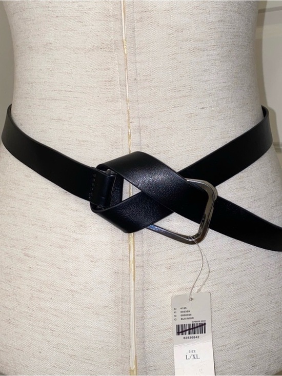Anthropologie Accessories - Anthropologie Tie Belt with Silver Buckle – Size L/XL – Man-Made Materials NWOT